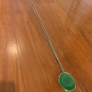 Green stone necklace